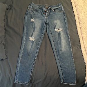 Blue Distressed Women’s Jeans